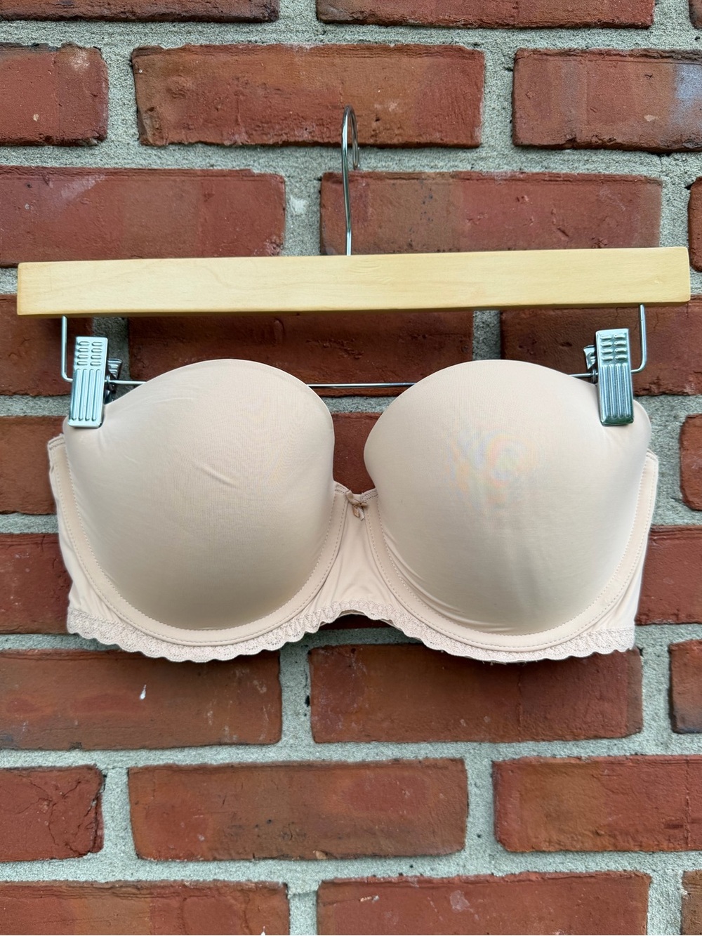 Aerie Nude Strapless Bra